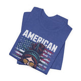 America 250 Commemorative Lady Liberty Unisex Jersey Short Sleeve T-Shirt - POPvault