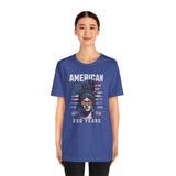 America 250 Commemorative Lady Liberty Unisex Jersey Short Sleeve T-Shirt - POPvault