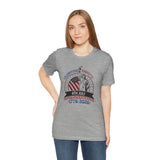 America 250 Commemorative Semiquincentennial Unisex Jersey Short Sleeve T-Shirt - POPvault