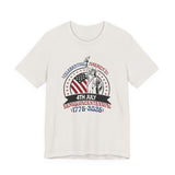 America 250 Commemorative Semiquincentennial Unisex Jersey Short Sleeve T-Shirt - POPvault