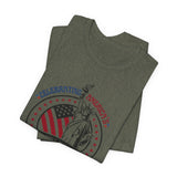 America 250 Commemorative Semiquincentennial Unisex Jersey Short Sleeve T-Shirt - POPvault