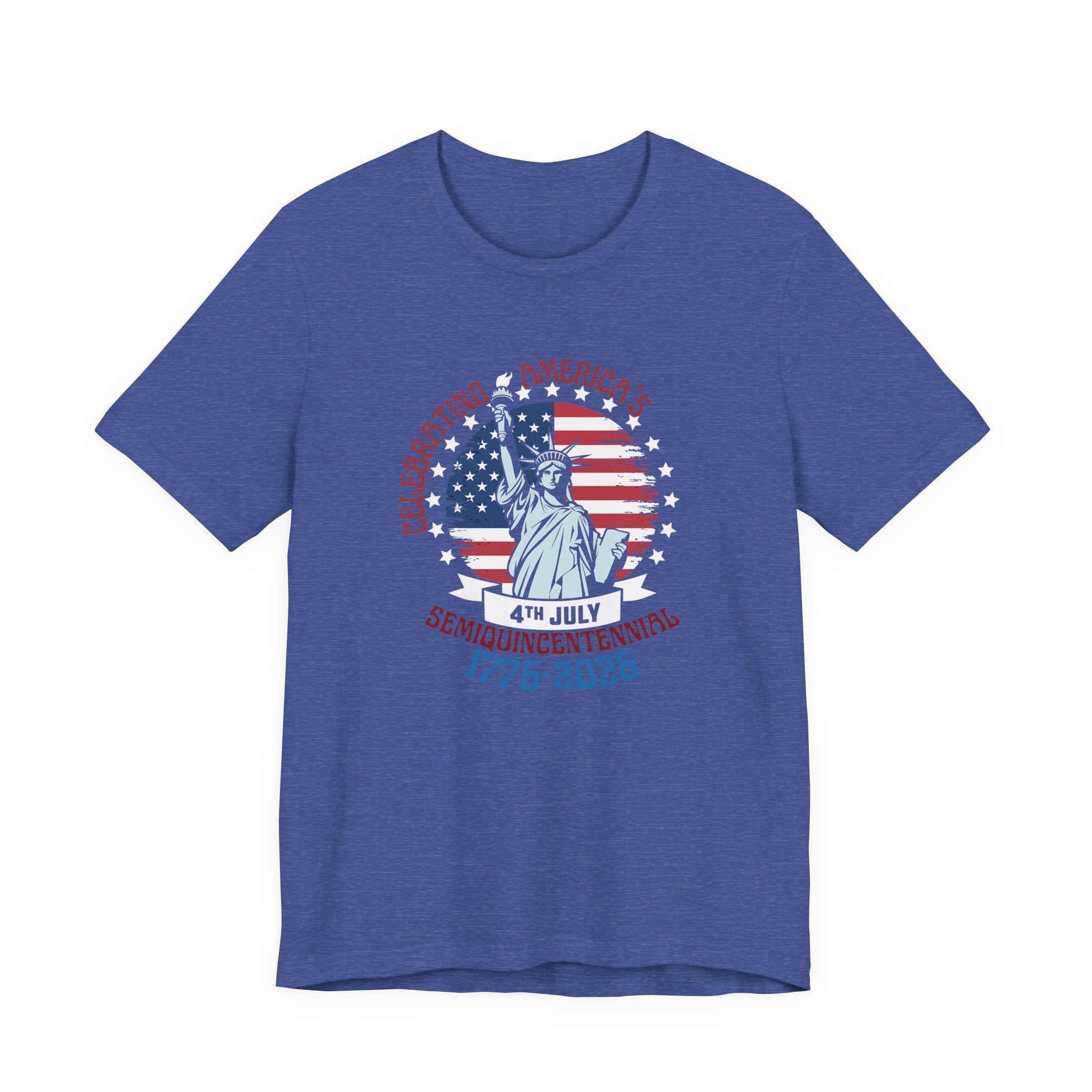 America 250 Commemorative Semiquincentennial V.2 Unisex Jersey Short Sleeve T-Shirt - POPvault