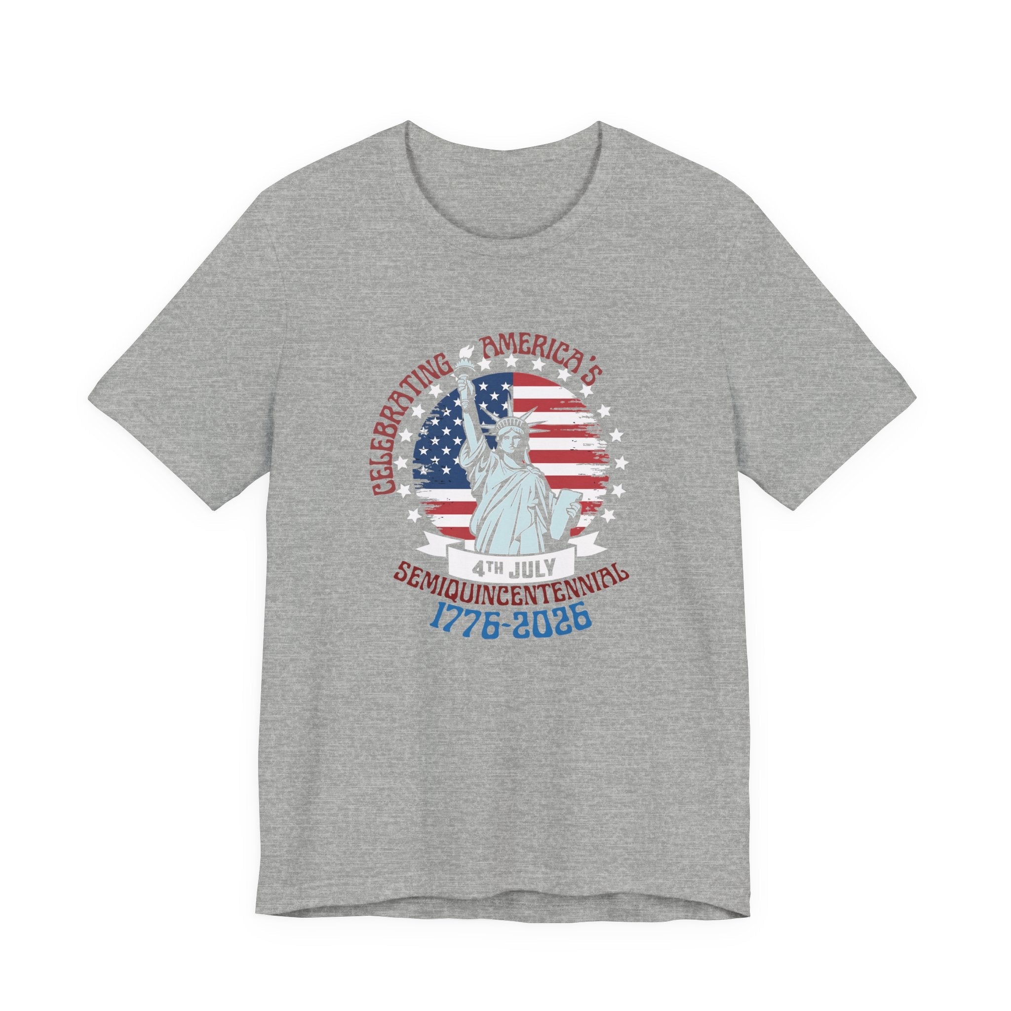 America 250 Commemorative Semiquincentennial V.2 Unisex Jersey Short Sleeve T-Shirt - POPvault