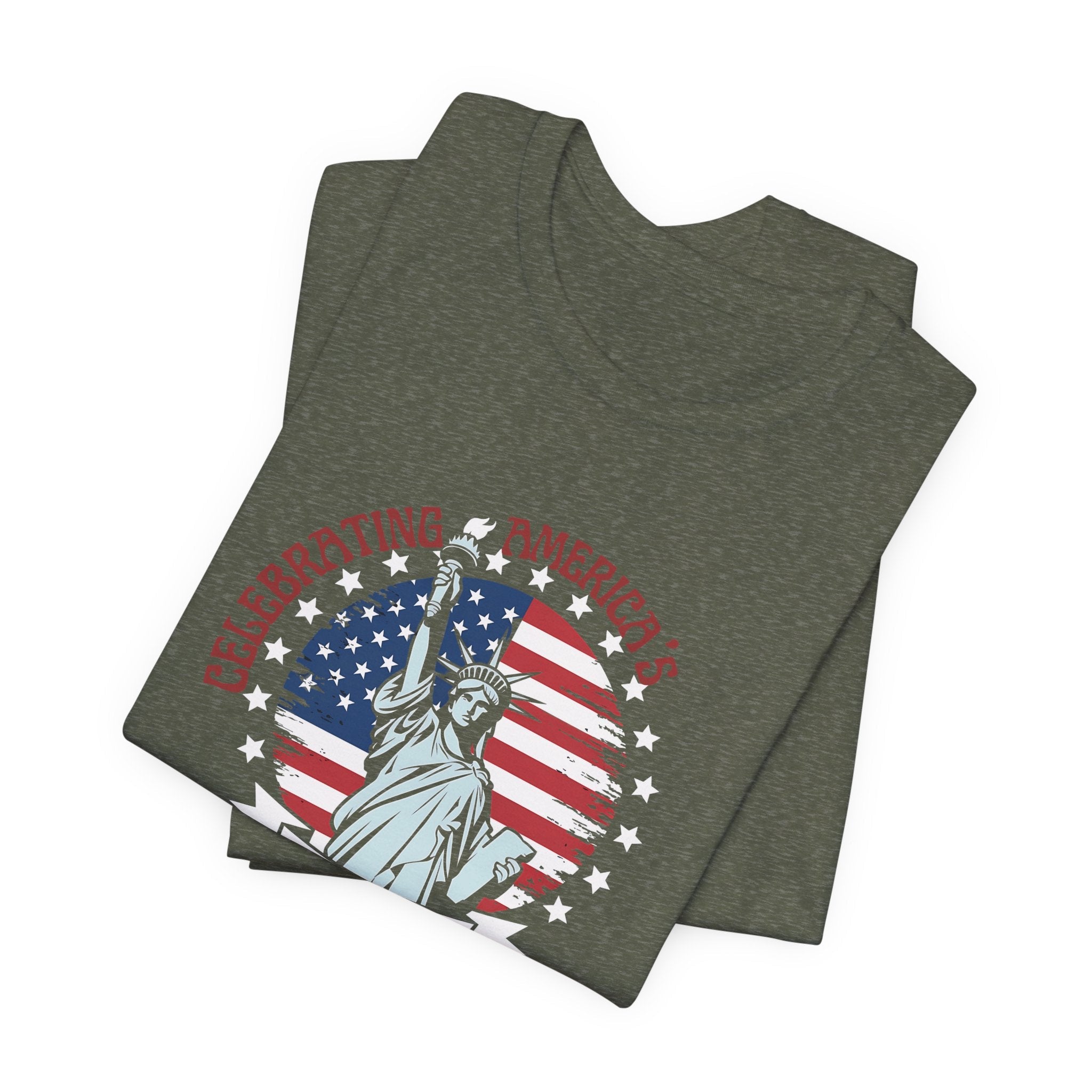 America 250 Commemorative Semiquincentennial V.2 Unisex Jersey Short Sleeve T-Shirt - POPvault
