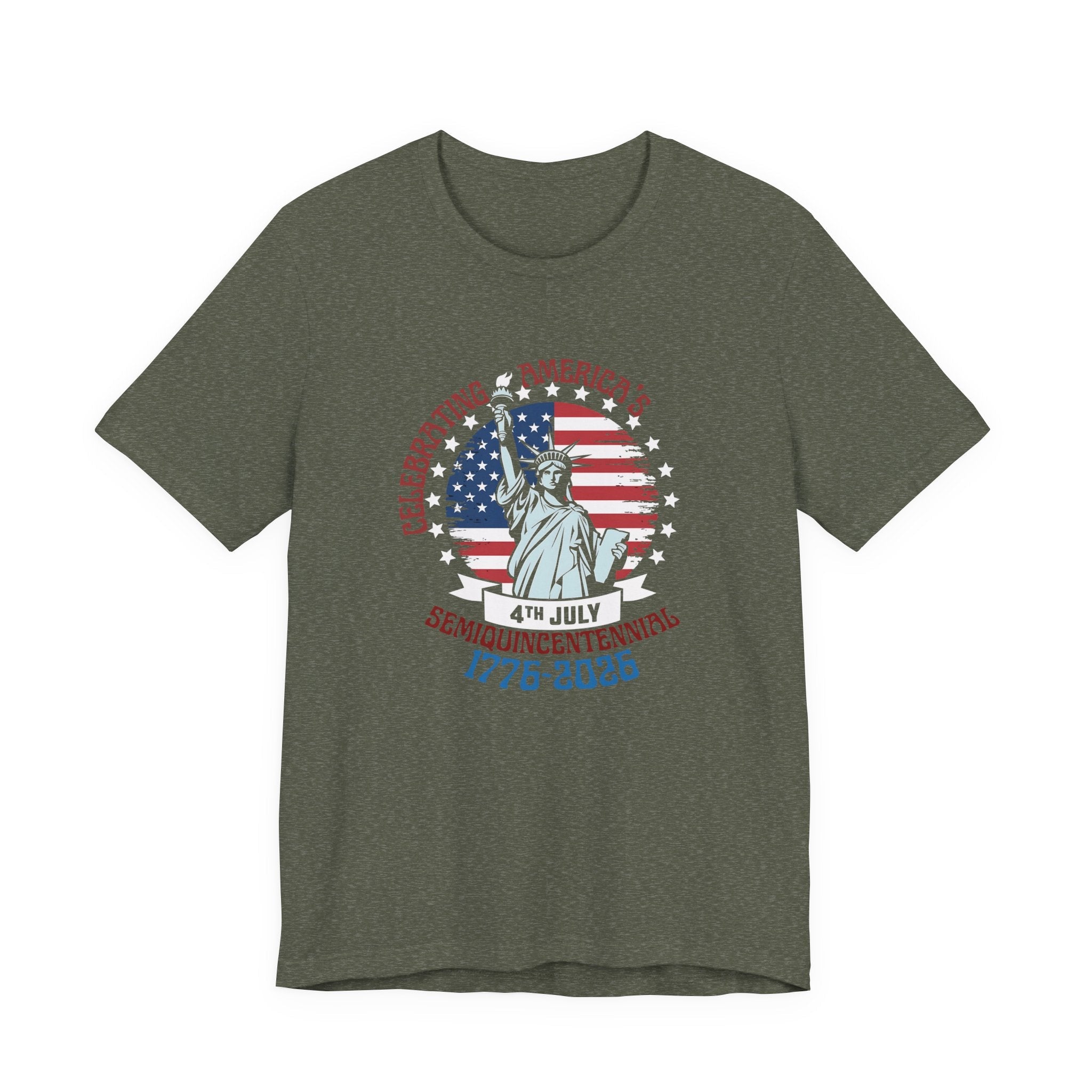 America 250 Commemorative Semiquincentennial V.2 Unisex Jersey Short Sleeve T-Shirt - POPvault
