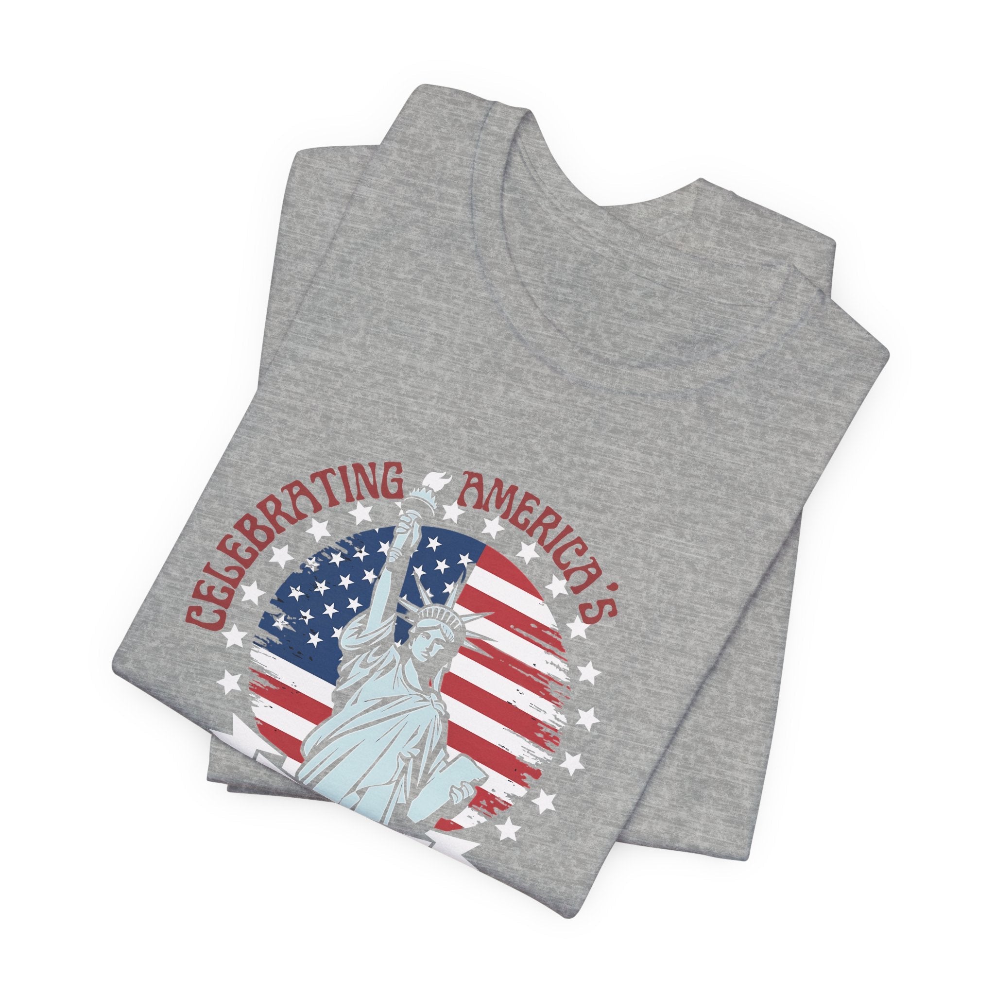 America 250 Commemorative Semiquincentennial V.2 Unisex Jersey Short Sleeve T-Shirt - POPvault