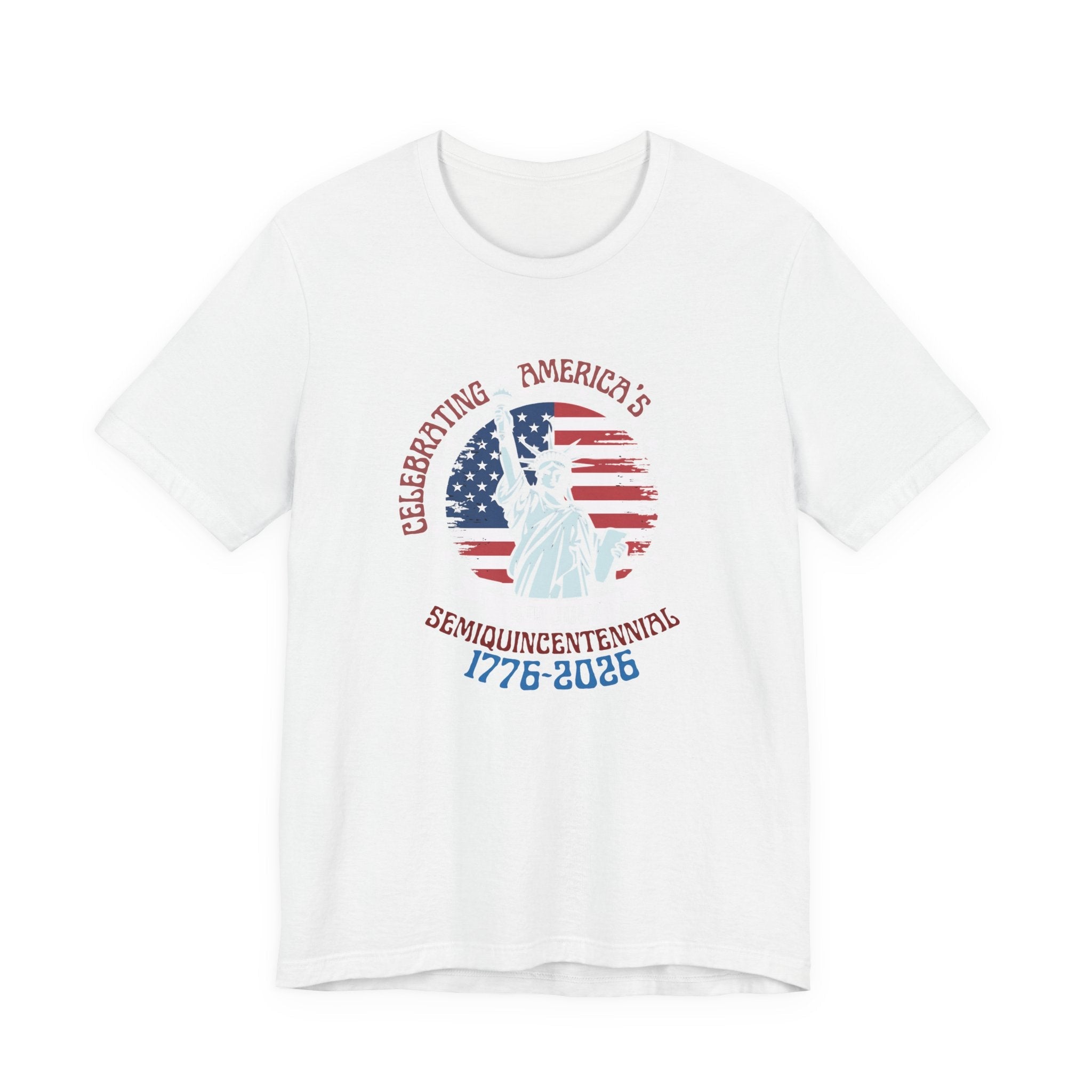 America 250 Commemorative Semiquincentennial V.2 Unisex Jersey Short Sleeve T-Shirt - POPvault