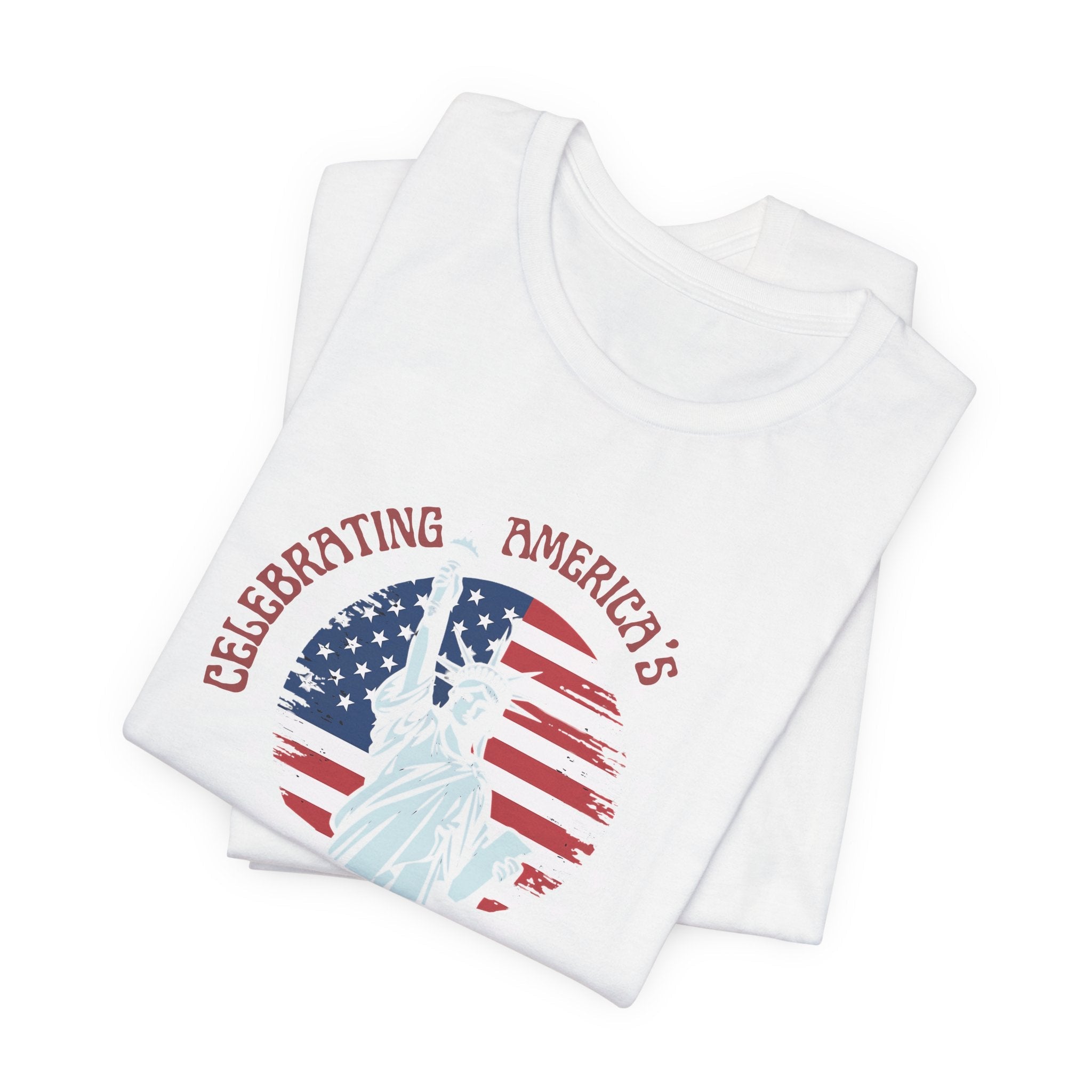 America 250 Commemorative Semiquincentennial V.2 Unisex Jersey Short Sleeve T-Shirt - POPvault