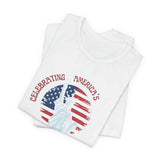 America 250 Commemorative Semiquincentennial V.2 Unisex Jersey Short Sleeve T-Shirt - POPvault