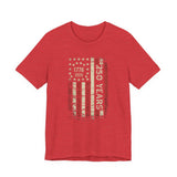 America 250 Commemorative Vertical Flag Unisex Jersey Short Sleeve T-Shirt - POPvault
