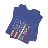 America 250 Commemorative Vertical Flag Unisex Jersey Short Sleeve T-Shirt - POPvault