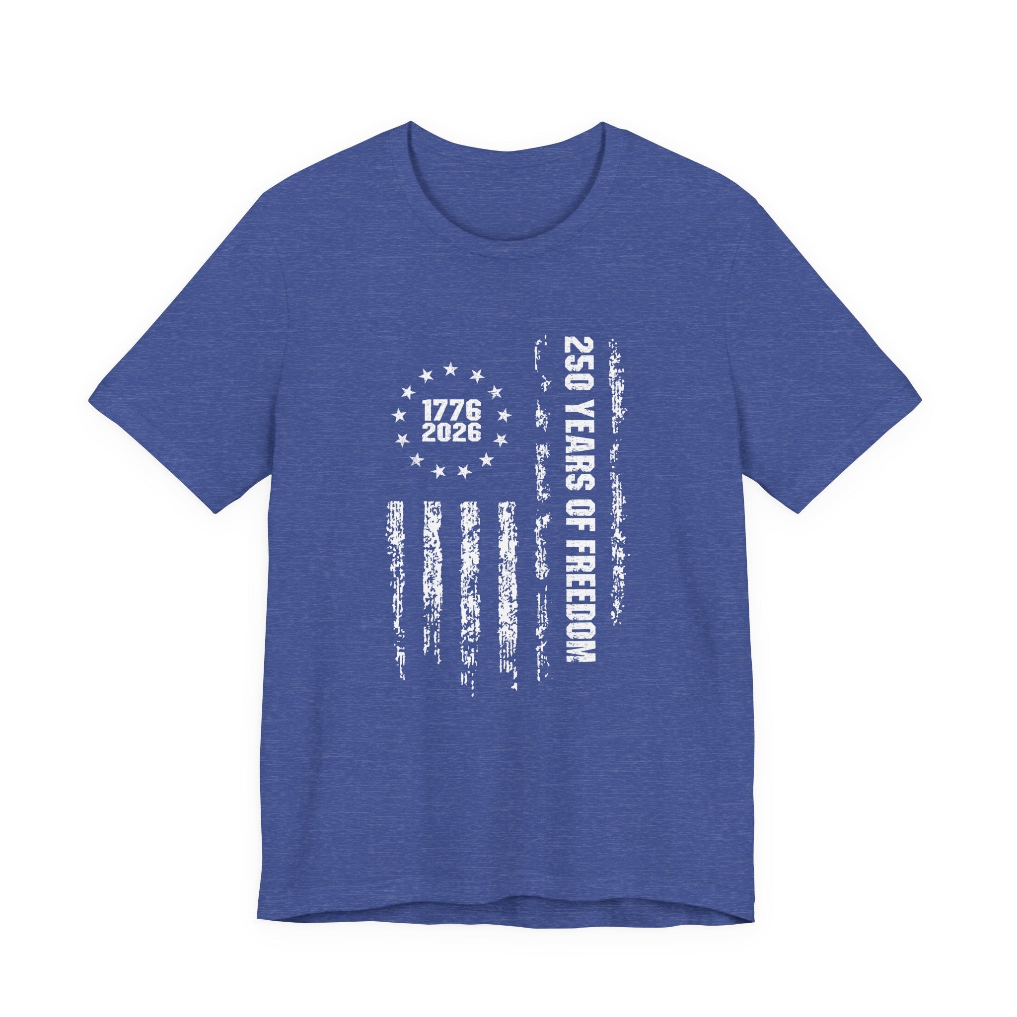 America 250 Commemorative Vertical Flag V.2 Unisex Jersey Short Sleeve T-Shirt - POPvault
