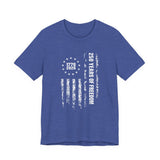 America 250 Commemorative Vertical Flag V.2 Unisex Jersey Short Sleeve T-Shirt - POPvault