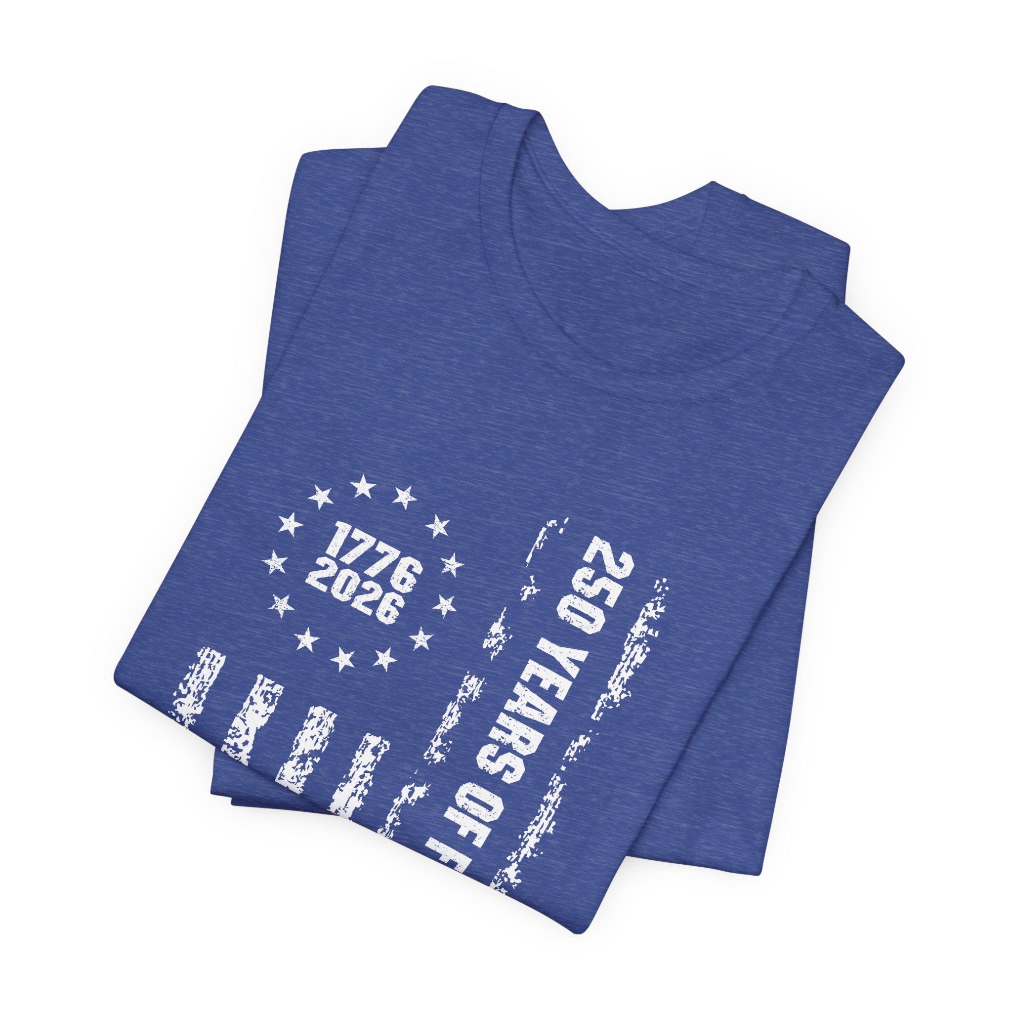 America 250 Commemorative Vertical Flag V.2 Unisex Jersey Short Sleeve T-Shirt - POPvault