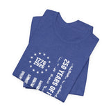 America 250 Commemorative Vertical Flag V.2 Unisex Jersey Short Sleeve T-Shirt - POPvault