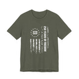 America 250 Commemorative Vertical Flag V.2 Unisex Jersey Short Sleeve T-Shirt - POPvault