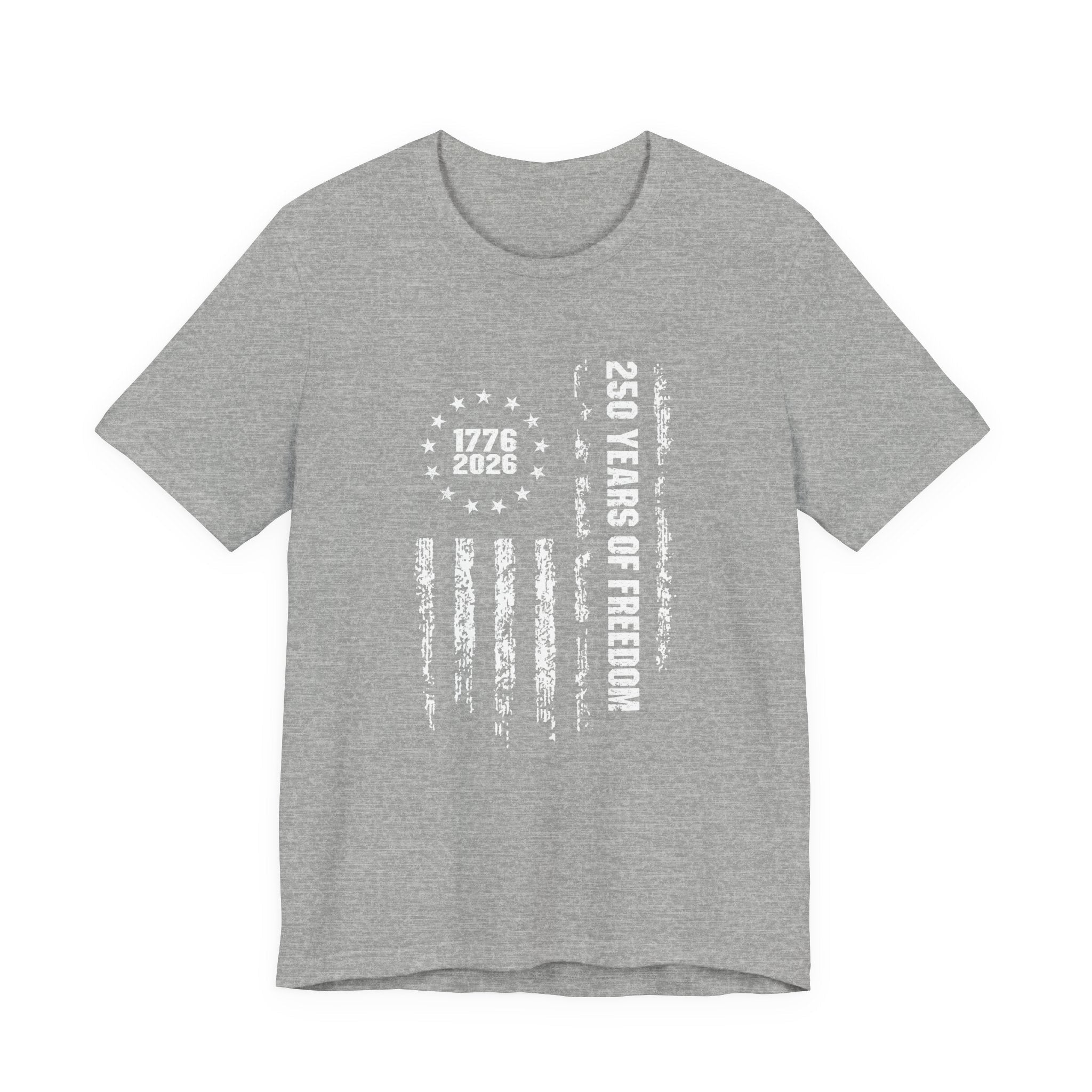 America 250 Commemorative Vertical Flag V.2 Unisex Jersey Short Sleeve T-Shirt - POPvault