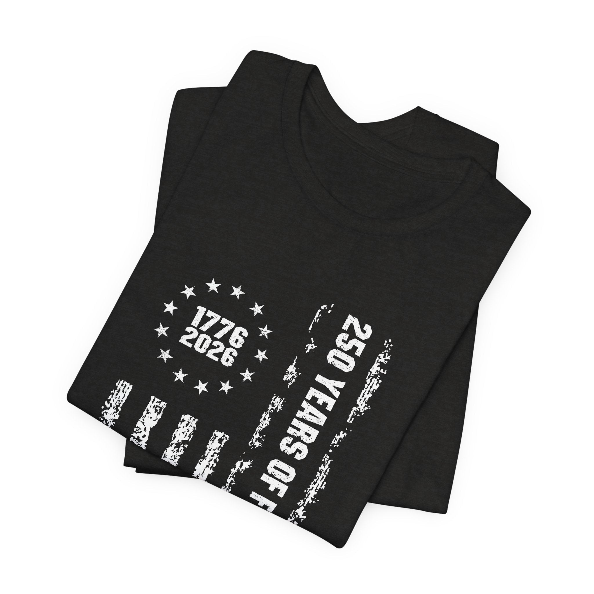 America 250 Commemorative Vertical Flag V.2 Unisex Jersey Short Sleeve T-Shirt - POPvault