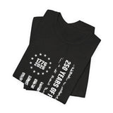 America 250 Commemorative Vertical Flag V.2 Unisex Jersey Short Sleeve T-Shirt - POPvault