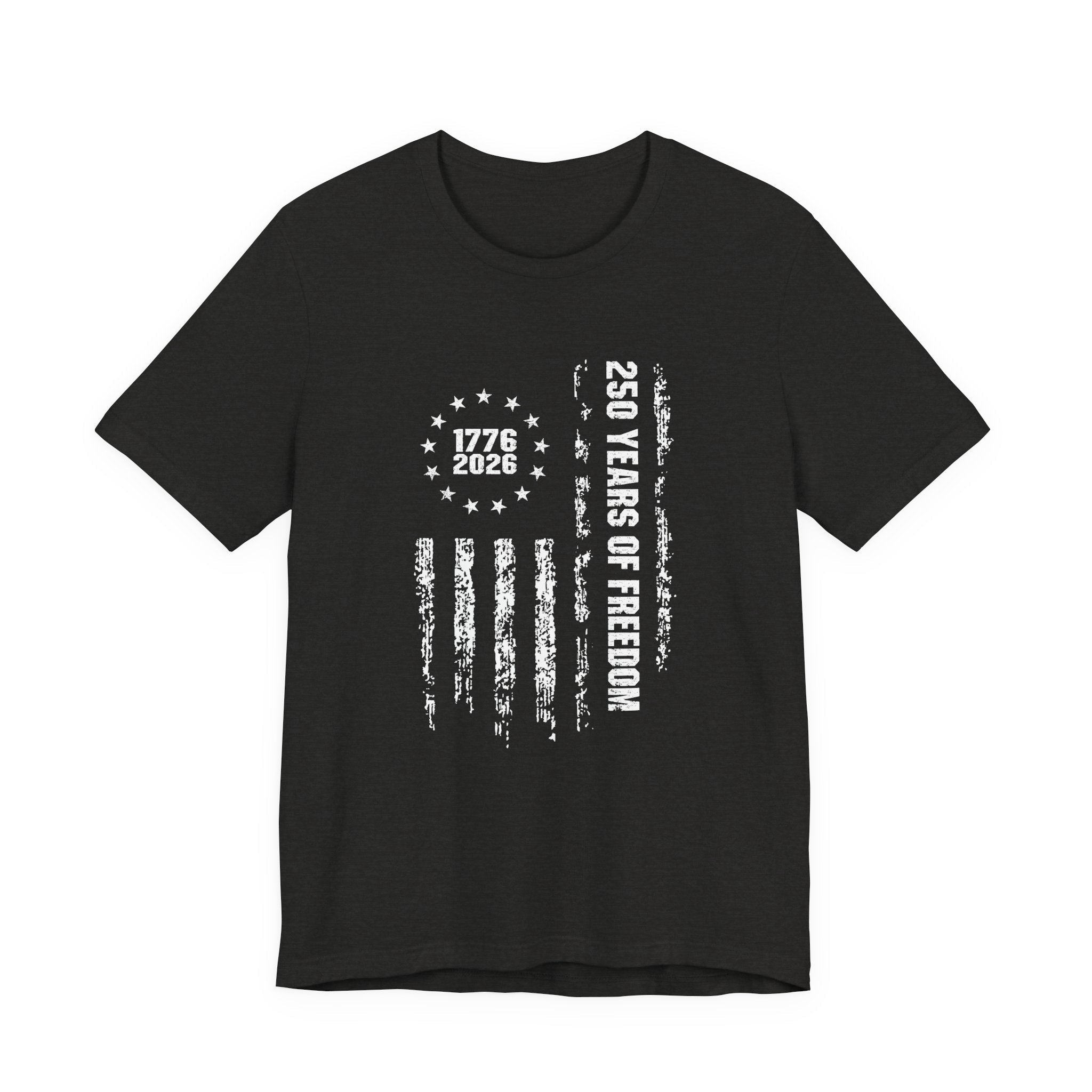 America 250 Commemorative Vertical Flag V.2 Unisex Jersey Short Sleeve T-Shirt - POPvault