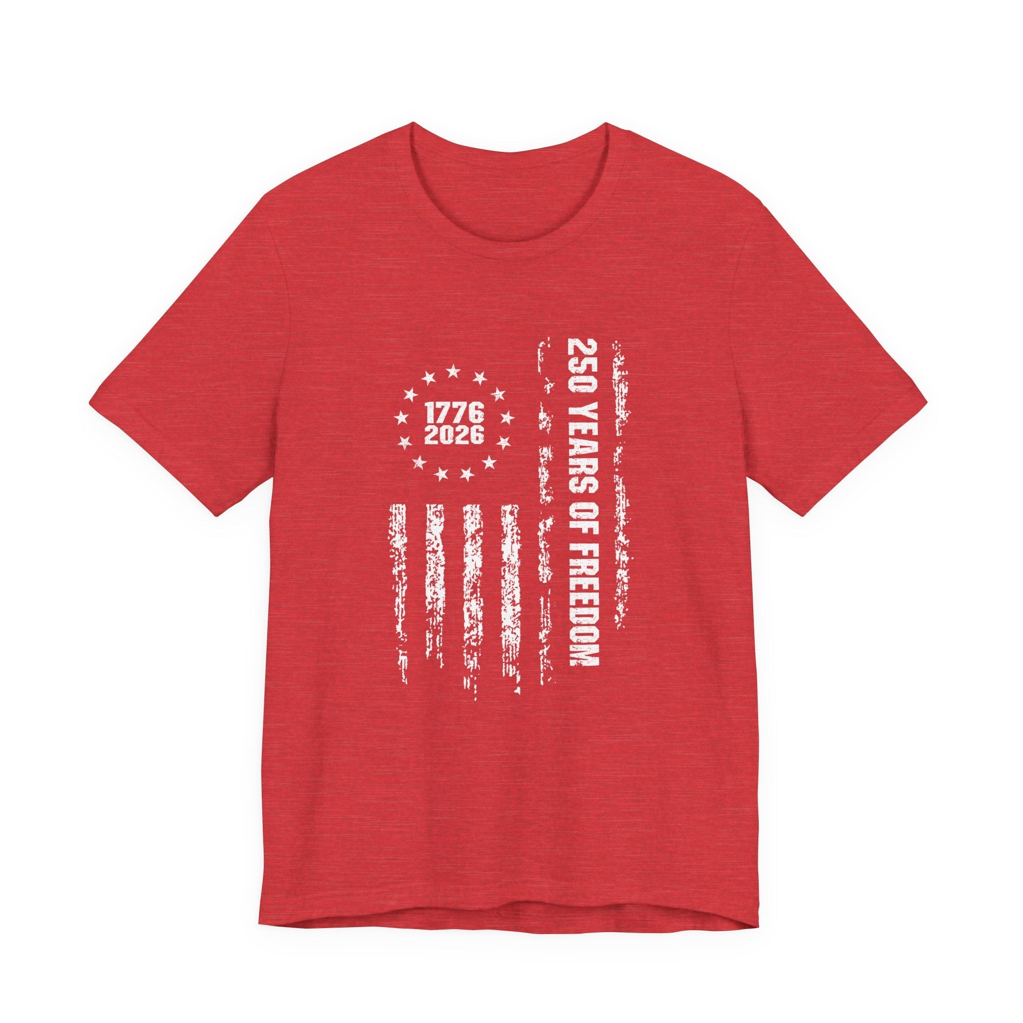 America 250 Commemorative Vertical Flag V.2 Unisex Jersey Short Sleeve T-Shirt - POPvault