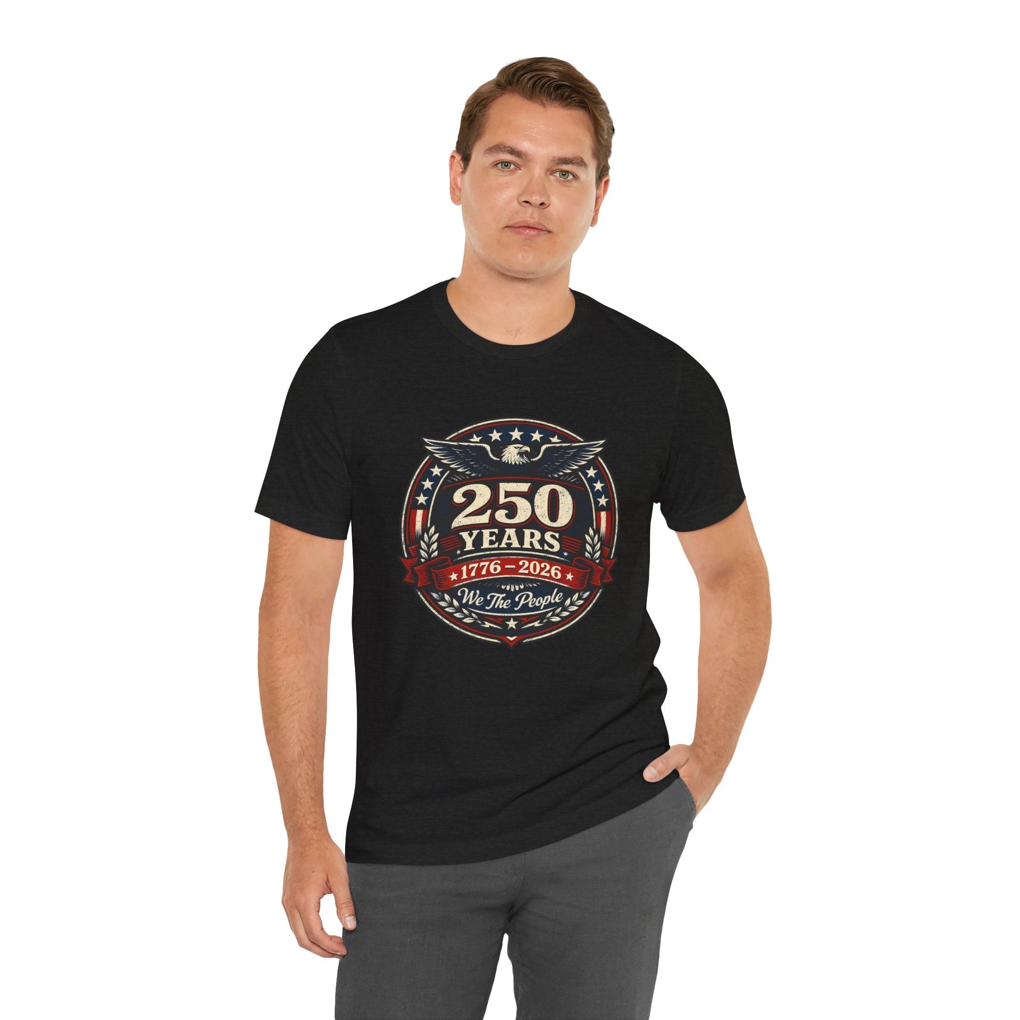 America 250 Commemorative We The People Unisex Jersey Short Sleeve T-Shirt - POPvault