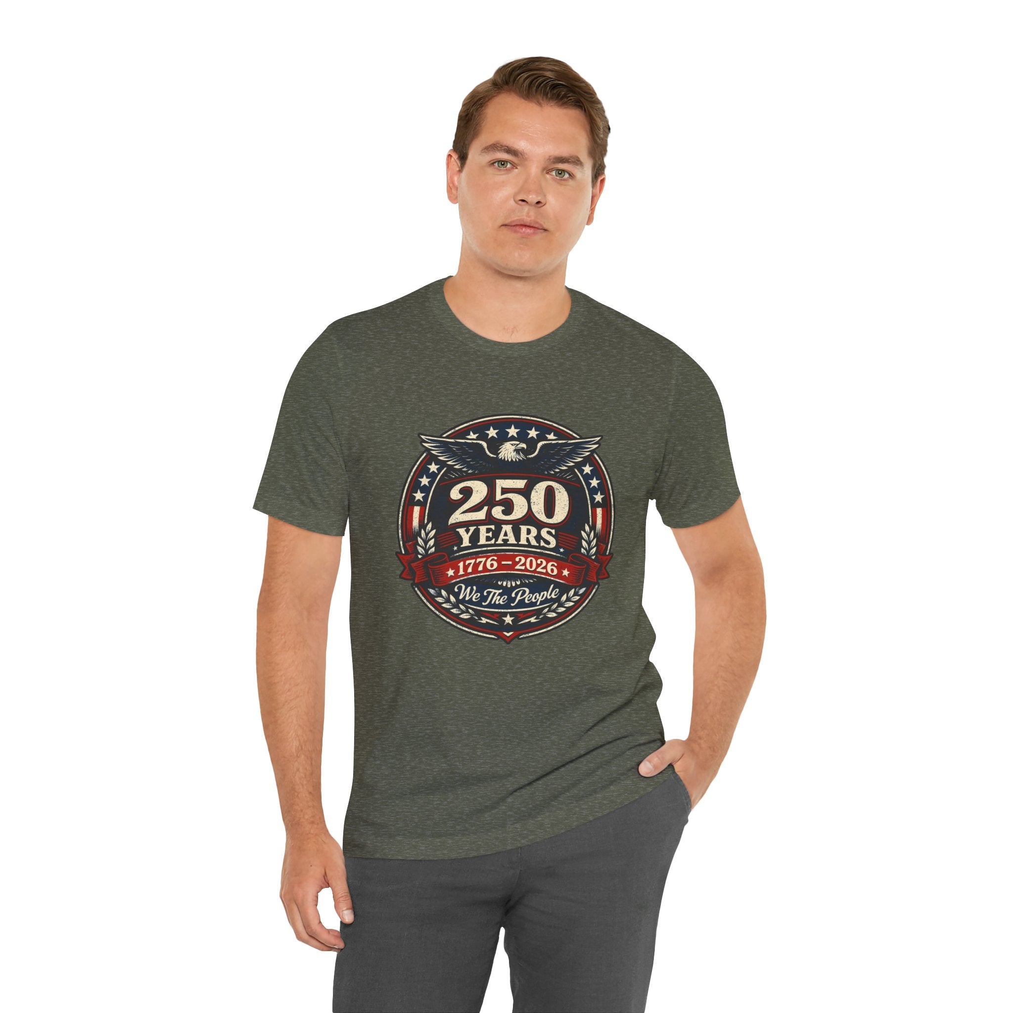 America 250 Commemorative We The People Unisex Jersey Short Sleeve T-Shirt - POPvault