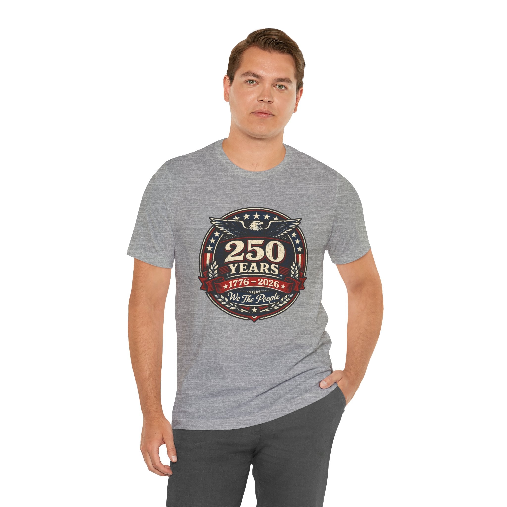 America 250 Commemorative We The People Unisex Jersey Short Sleeve T-Shirt - POPvault
