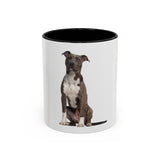 American Staffordshire Terrier Color Accent Coffee Mug (11, 15oz) - POPvault