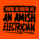 Amish Electrician - Safety Yellow Hi - Vis T-Shirt - POPvault