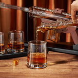 AR 22 Oz. Whiskey Decanter Set With Sniper Scope & 4 5 Oz. Bullet Glasses - POPvault