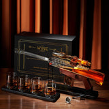 AR 22 Oz. Whiskey Decanter Set With Sniper Scope & 4 5 Oz. Bullet Glasses - POPvault