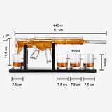 AR15 1000 ml Whiskey Decanter Set with 4 Glasses - POPvault