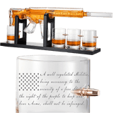 AR15 1000 ml Whiskey Decanter Set with 4 Glasses - POPvault