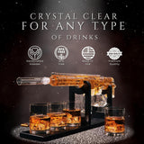 AR15 Whiskey Gun Decanter Set 1000 ml & 4 12oz Bullet Glasses - POPvault