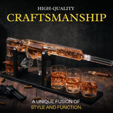 AR15 Whiskey Gun Decanter Set 1000 ml & 4 12oz Bullet Glasses - POPvault