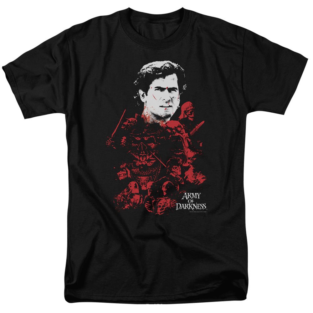 Army Of Darkness Pile Of Baddies Mens T Shirt Black Officially Licensed - POPvault