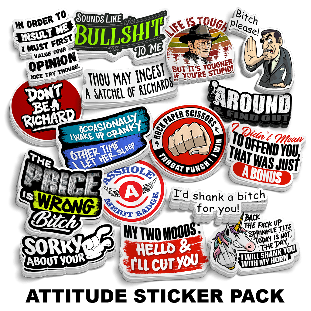 Attitude Sticker Pack - POPvault