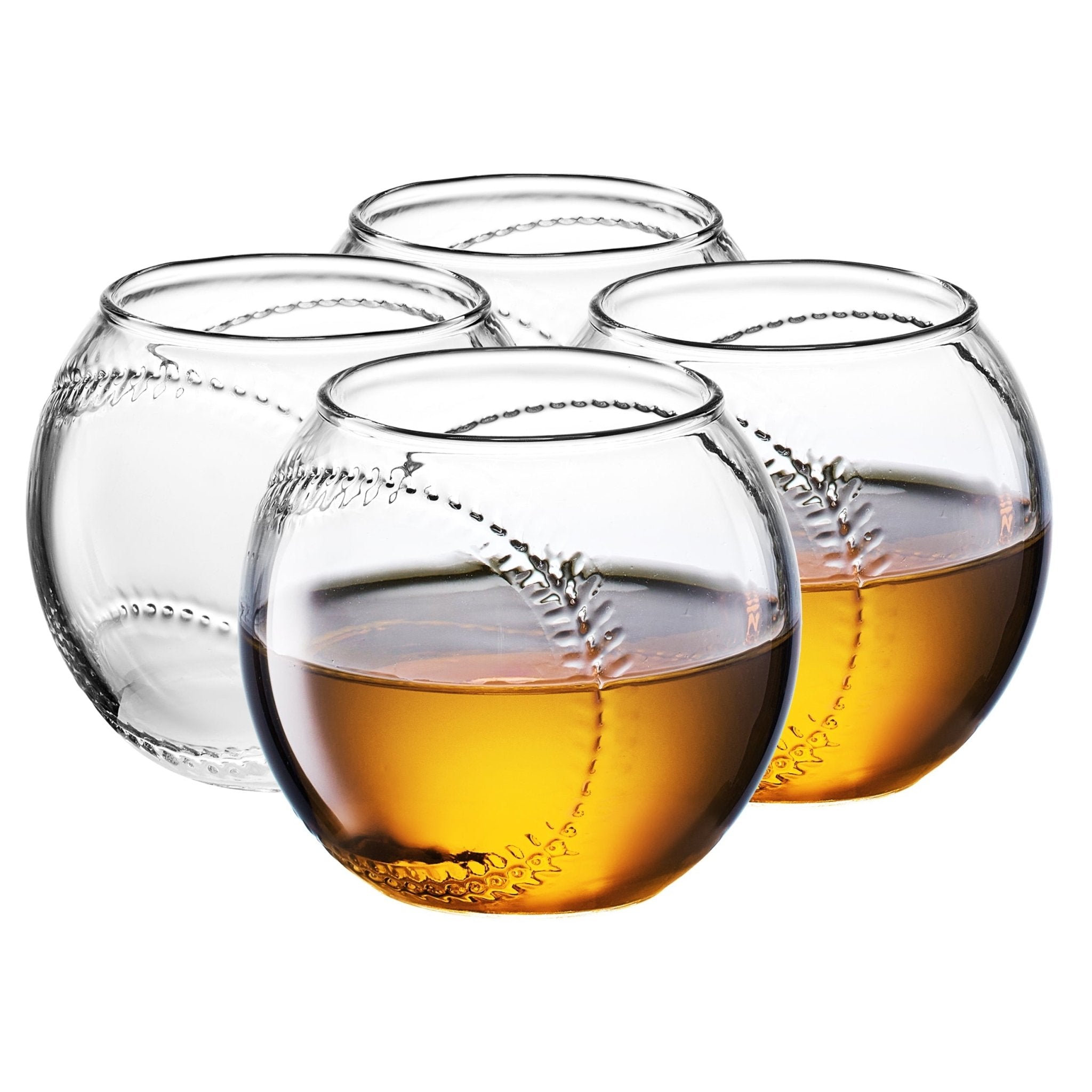 Baseball Whiskey 10 Oz. Glasses (Set of 4) - POPvault