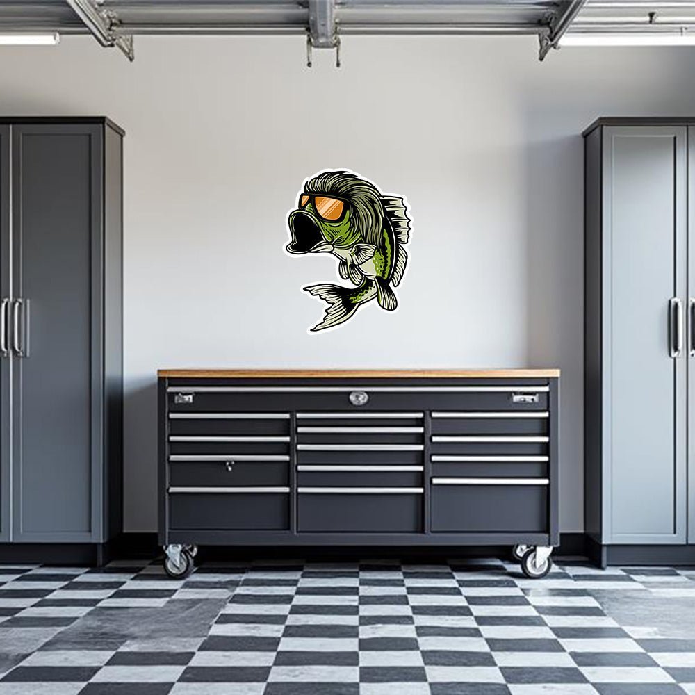 Bass Mullet Garage Wall Decal - POPvault