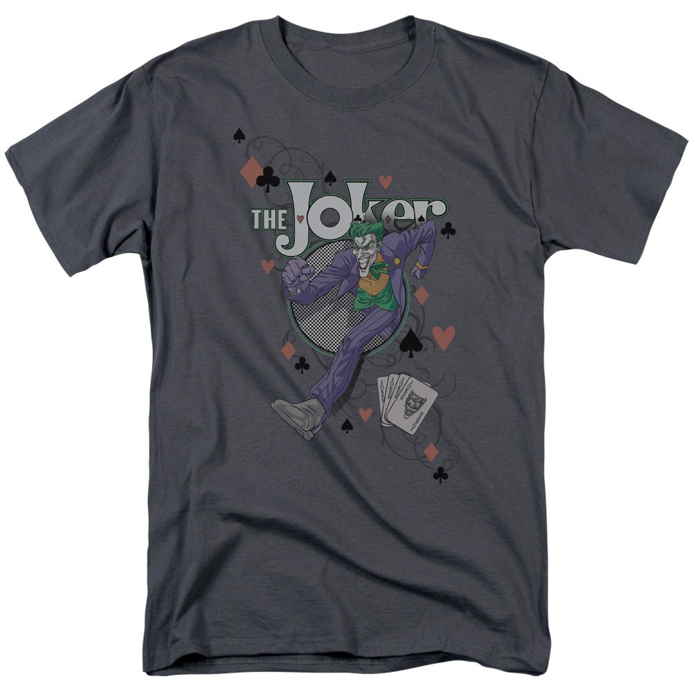 Batman Always A Joker Mens T Shirt Charcoal Officially Licensed - POPvault