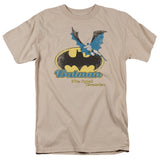 Batman Caped Crusader Retro Mens T Shirt Sand Officially Licensed - POPvault
