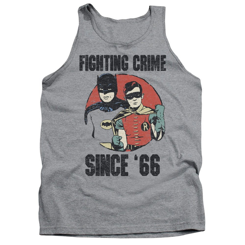 Batman Classic Tv Since 66 Mens Tank Top Shirt Athletic Heather Officially Licensed - POPvault