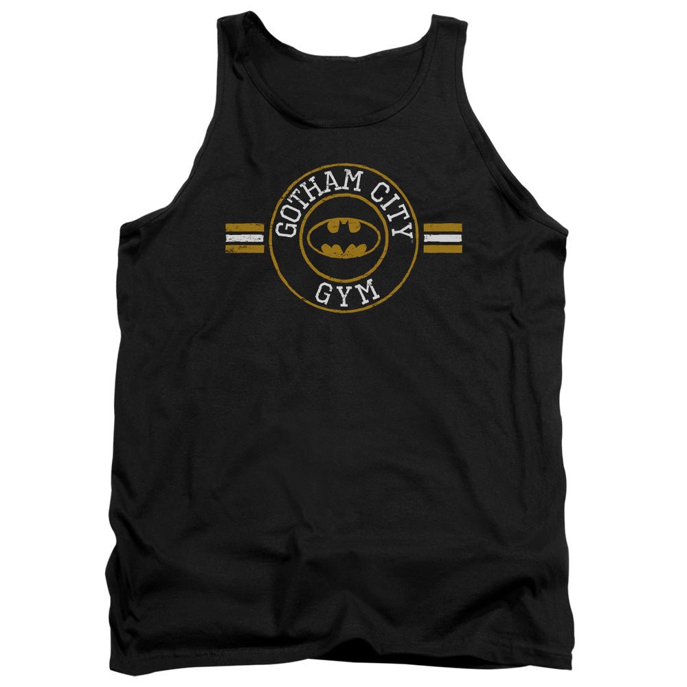 Batman Gotham City Gym Mens Tank Top Shirt Black Officially Licensed - POPvault