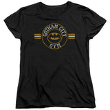 Batman Gotham City Gym Womens T Shirt Black Officially Licensed - POPvault