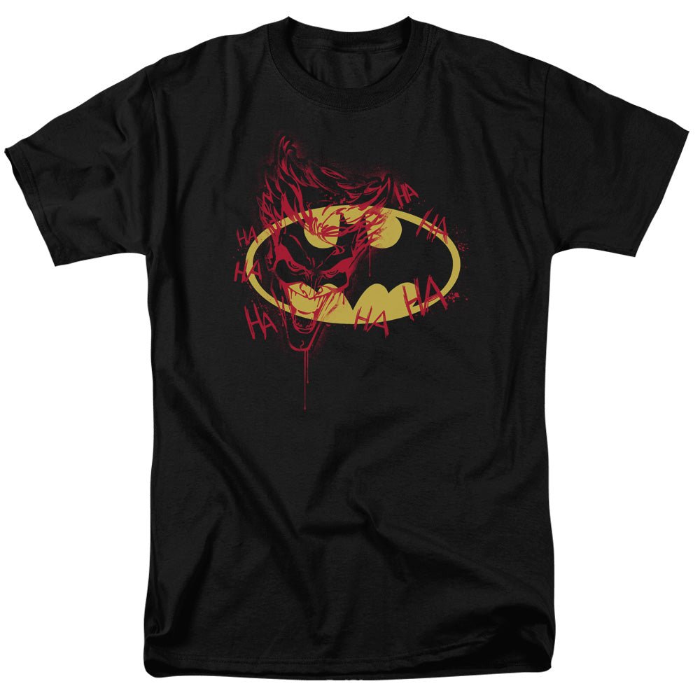 Batman Joker Graffiti Mens T Shirt Black Officially Licensed - POPvault