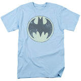 Batman Old Time Logo Mens T Shirt Light Blue Officially Licensed - POPvault