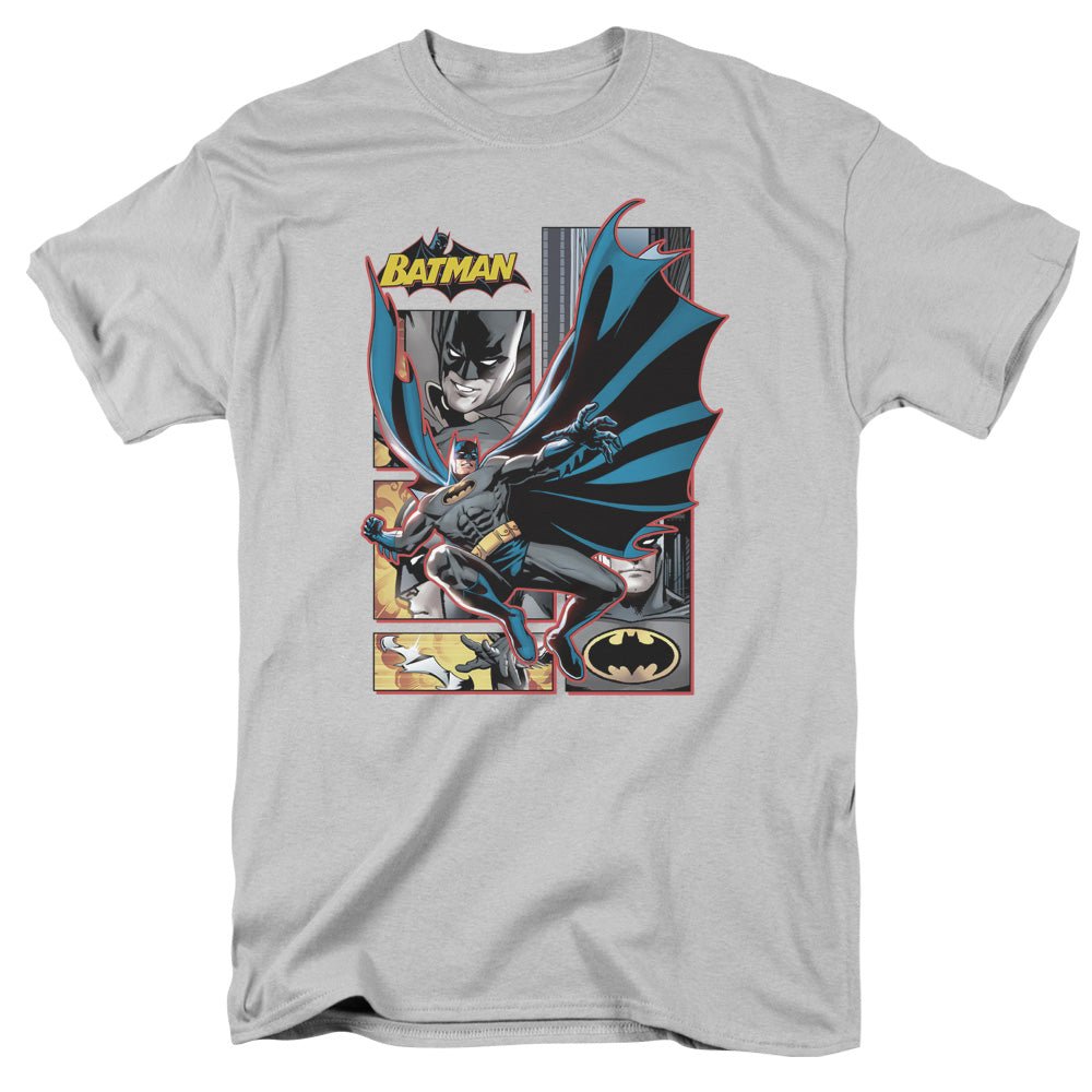 Batman Panels Mens T Shirt Silver Officially Licensed - POPvault