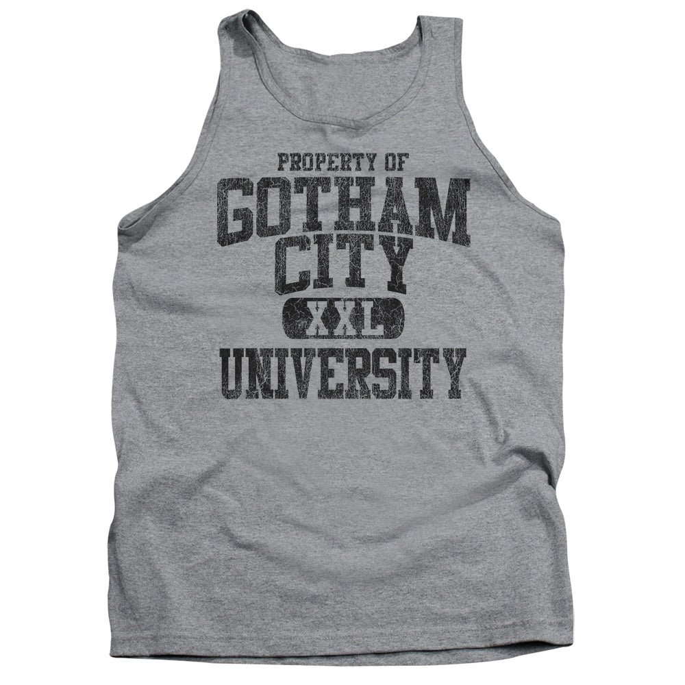 Batman Property Of Gcu Mens Tank Top Shirt Athletic Heather Officially Licensed - POPvault
