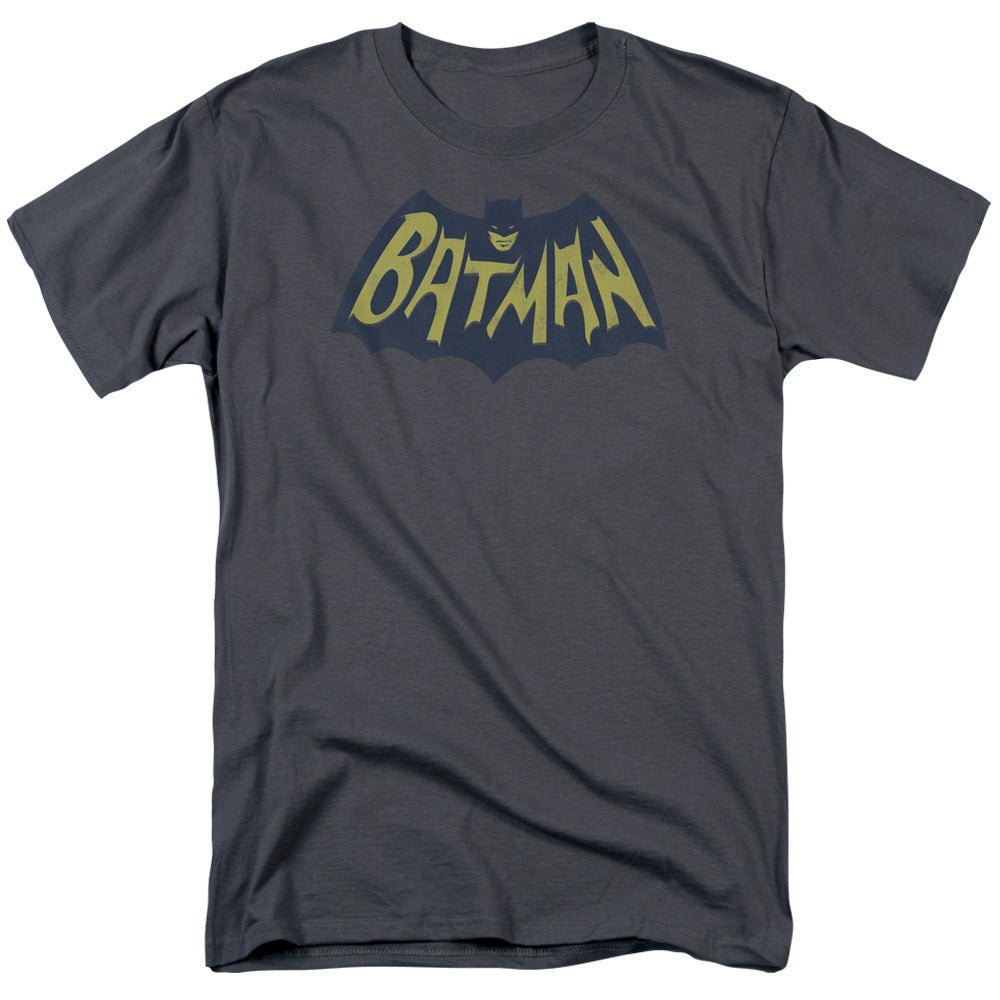 Batman Show Bat Logo Mens T Shirt Charcoal Officially Licensed - POPvault